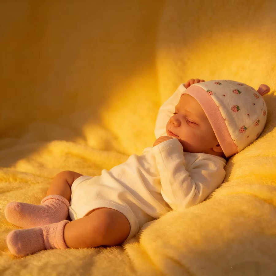 MRB Reborn-Babypuppe Pascale, 18 Zoll, Neugeborenenpuppe - Bild 2