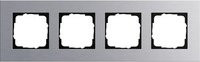 Gira Abdeckrahmen Esprit 4-fach Aluminium Silber - Bild 1