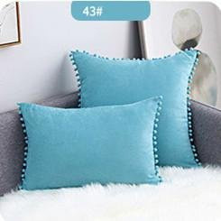 JMG Clothing Kuschelkissenbezug mit Spitzen-Schleife in Blau, B/B: 50 x 50 cm - Bild 1