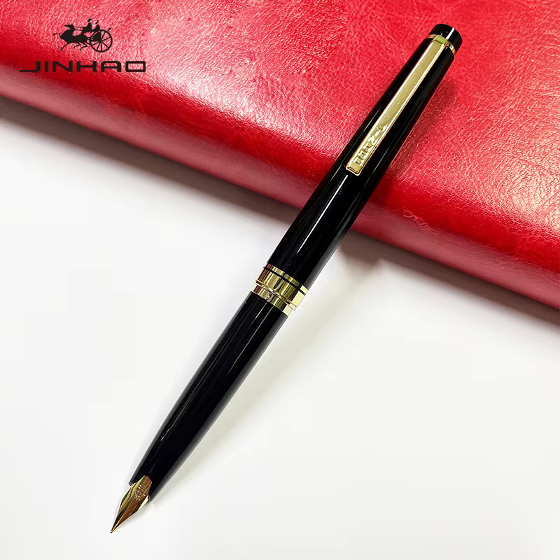 Jinhao 59 Füllfederhalter aus Resin in Schwarz und Gold für Kalligraphie und Illustration - Bild 2