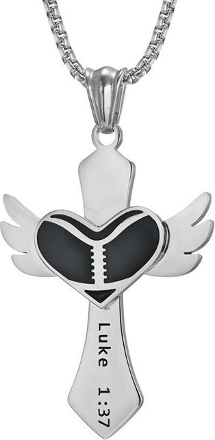 YIRAN Jewelry Halskette, Edelstahl, Silber, Unisex - Bild 1