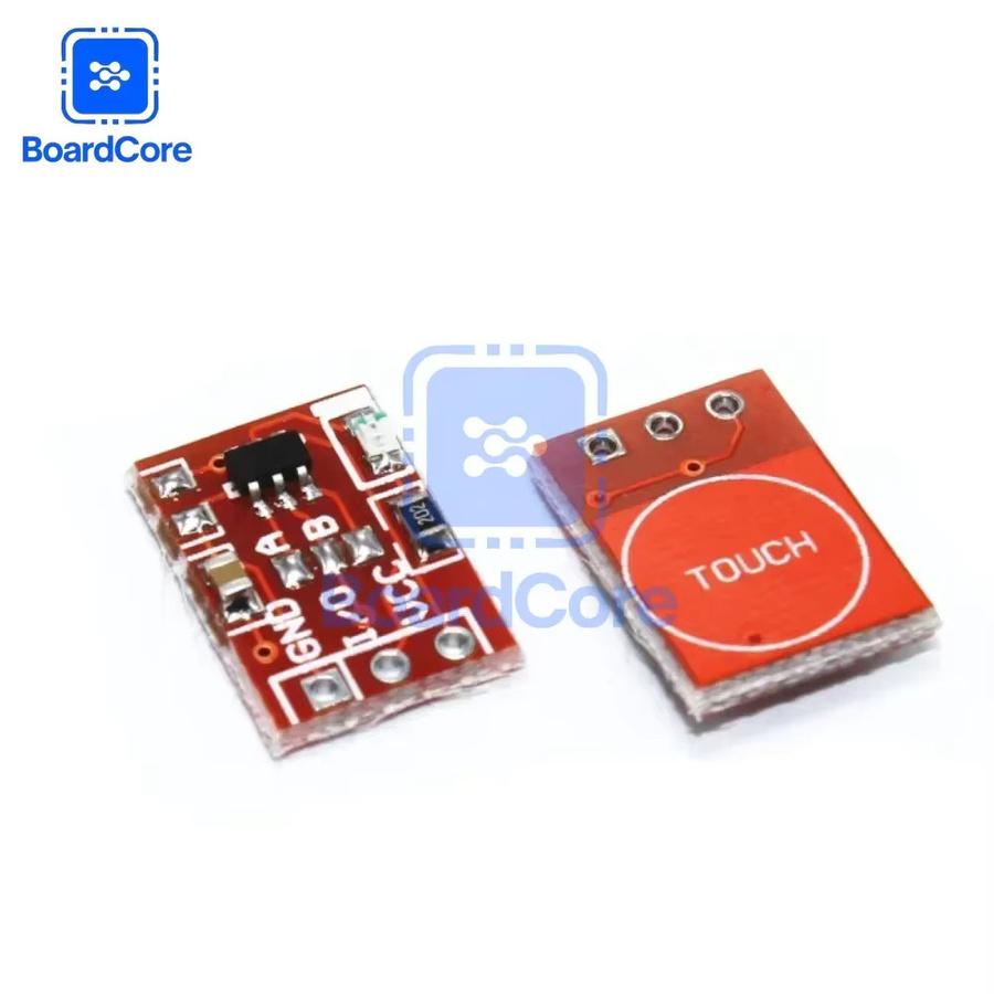 YTDMEN TTP223 Touch-Tastenmodul kapazitiver Einkanaliger selbstverriegelnder Touch-Schalter-Sensor in Rot für Arduino, 2,5–5,5 V - Bild 2