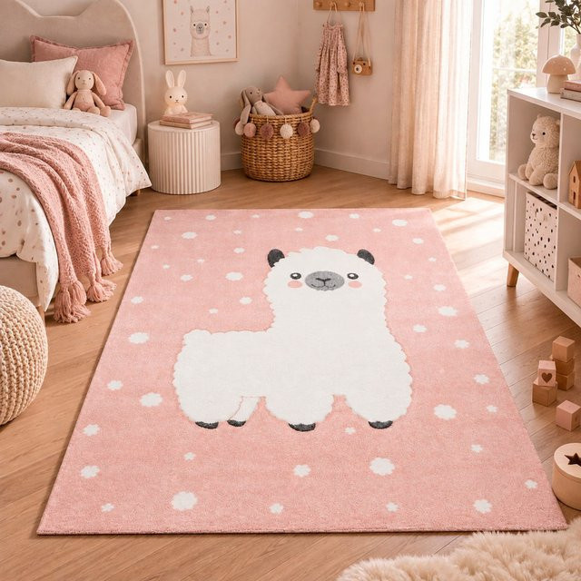 Pergamon Kinder Teppich Maui Kids Alpaka Rosa B/T: 200 x 290 cm - Bild 1