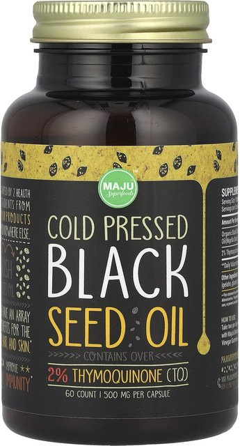 Maju Superfoods Schwarzkümmelöl Kapseln, 60 Stück - Bild 1