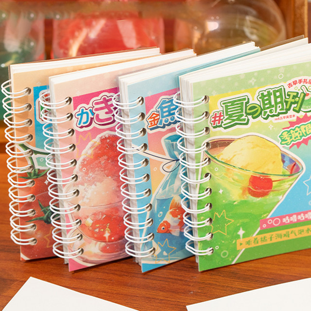 Mr. Paper M5 Ring-Notizbuch im japanischen Stil mit Vintage-Lebensmittel-Thema, 40 Stück, Multicolour, Softcover Scrapbook und Junk-Journal Zubehör - Bild 1