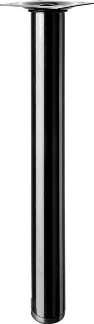Hettich Tischbein aus Stahl in Schwarz matt, Durchmesser: 30 mm, Höhe: 300 mm - Bild 1