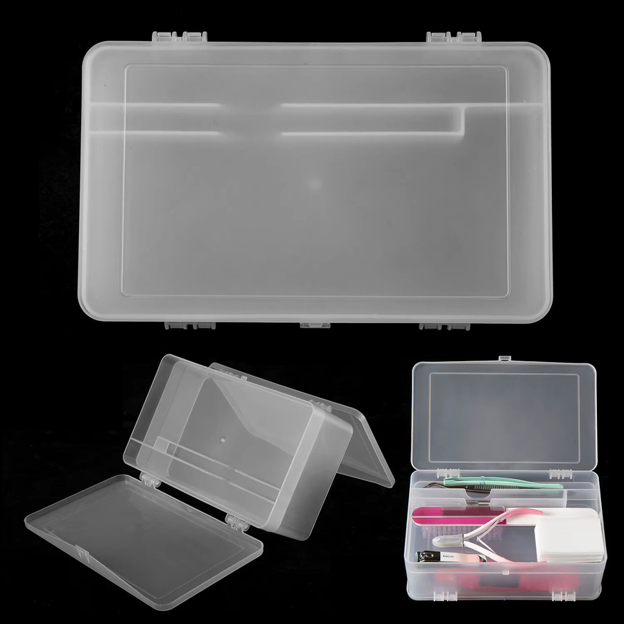 LUSLUKING Aufbewahrungsbox für Nagelwerkzeuge, 2-Tier, PP - Bild 4