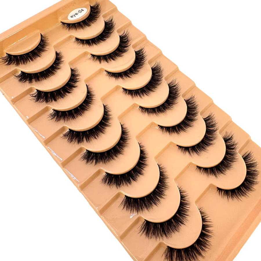 Ams Wimpern-Set, 10 Paar, natürlich, Unisex - Bild 3