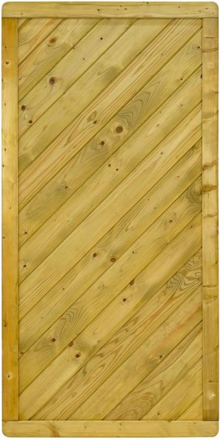 GartenLand Dichtzaun INNSBRUCK Holzzaun aus Fichte, kesseldruckimprägniert, Grün, B/H: 90 x 180 cm - Bild 1