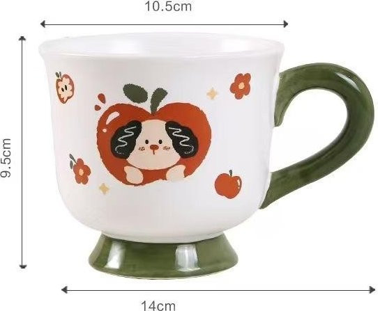 Keramiktasse Yiran toy 1 mit Cartoon-Design, mikrowellengeeignet, 500 ml, in verschiedenen Farben erhältlich - Bild 1
