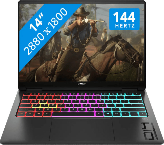 HP OMEN 14-FB1095NG Gaming Laptop in Schwarz mit 14 Zoll Display, Intel Core Ultra 9, 32GB RAM, 1TB SSD und RTX 5070 - Bild 1