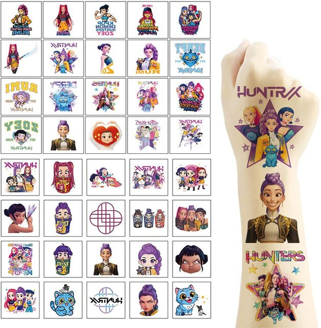 Discover Intime Kpop Dämonenjäger Tattoo Aufkleber, 20-teiliges Set - Bild 1