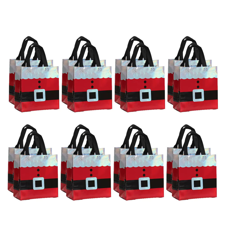 Weihnachts-Geschenkverpackungsbeutel aus Kunststoff in Rot für Geburtstage, Jubiläen und Weihnachten - Bild 3