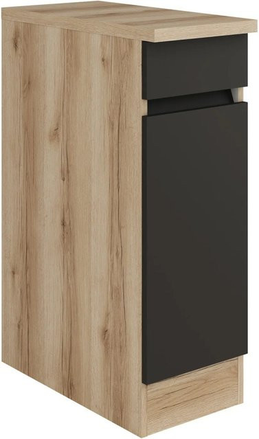 Optifit Küchen-Unterschrank Noah420 in Anthrazit Wildeiche, B/T/H: 30 x 60 x 88 cm - Bild 1