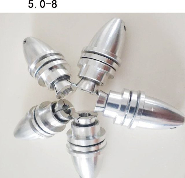 Aluminium Bullet Propeller Adapter Halter, 5-teiliges Set, Grau, Metall - Bild 1