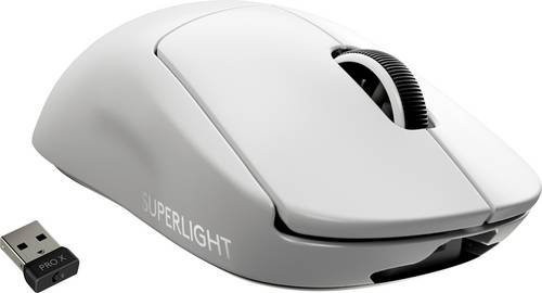 Logitech PRO X SUPERLIGHT Wireless Gaming-Maus, optisch, 16000 dpi, Weiß - Bild 1