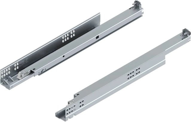 Blum Unterbodenführung Tandem Blumotion plus 560H mit Soft-Close, Farbe: Silber, Länge: 500 mm - Bild 1