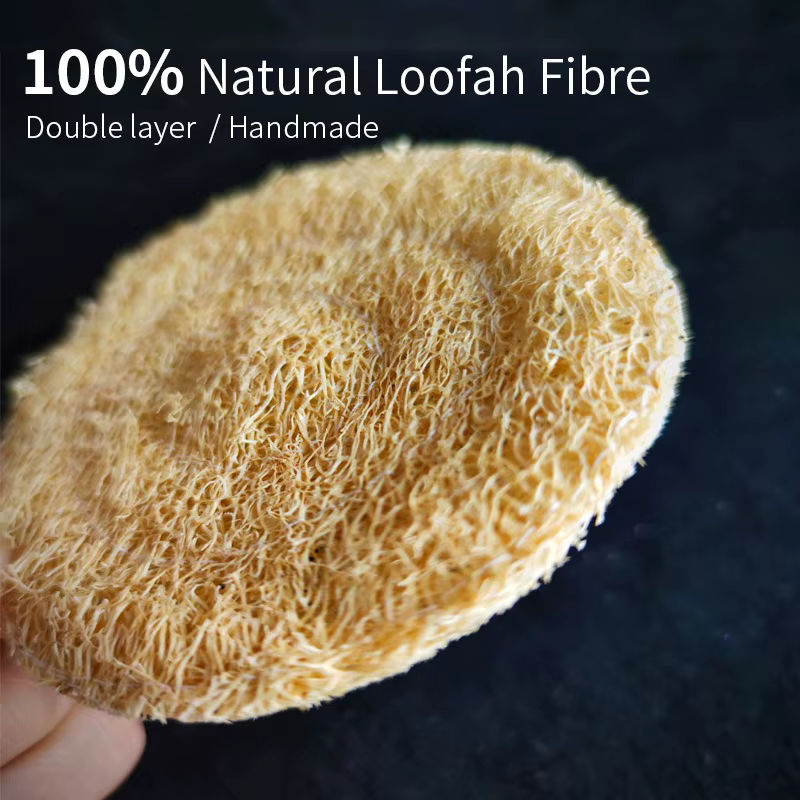 Fiteo Luffa-Teeuntersetzer aus Naturmaterial, 3 Stück, Beige, Durchmesser: 8 cm - Bild 6