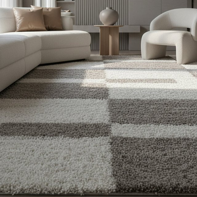 Hochflorteppich Kadima Design, modern, beige, B/T: 100 x 200 cm - Bild 1
