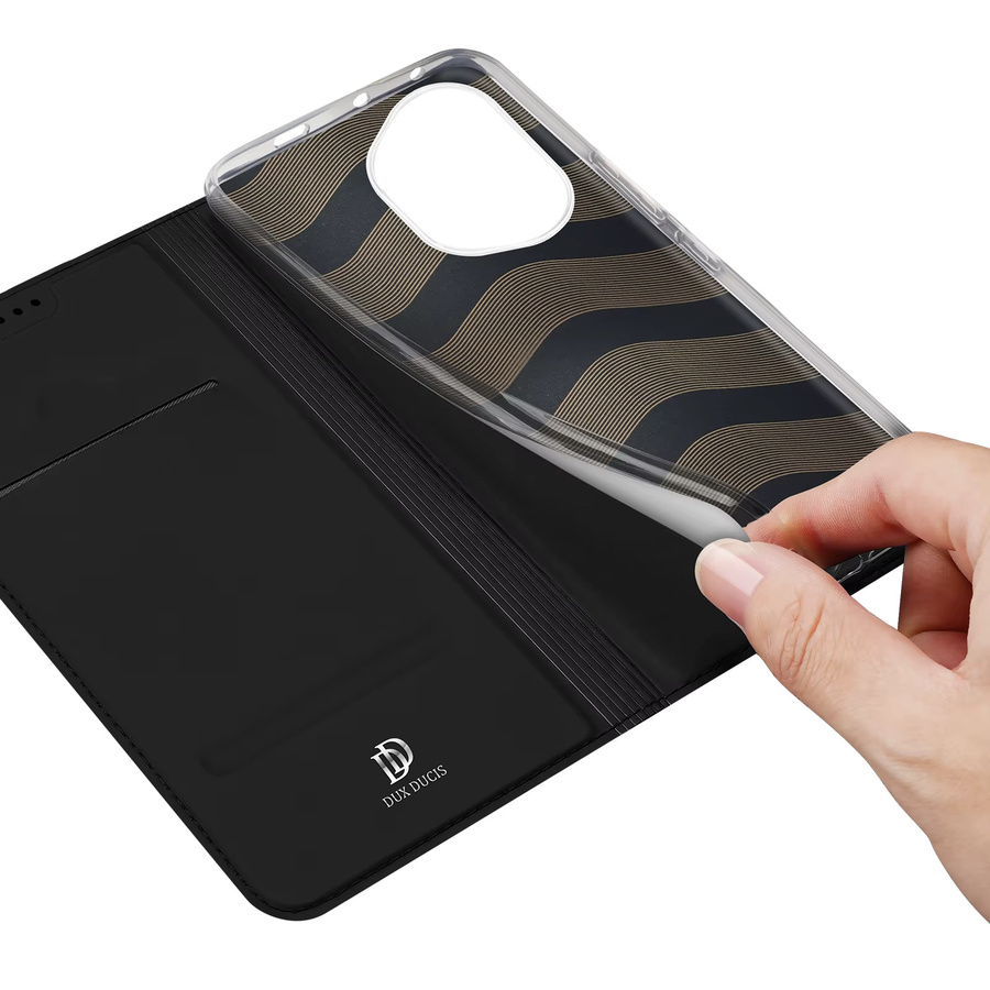 DUX DUCIS PU Leder Flip Case für HONOR 400 Pro 400 Lite 300 Ultra 100 Pro 90 Pro mit Kartenfach als Brieftasche zum Schutz deiner Abdeckung in Blau oder Schwarz - Bild 3