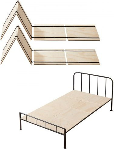 VEVOR Bunkie Board Twin-Größe faltbare Bettlatten aus Holz in Naturholz/Beige zur Matratzenunterstützung, 8-teiliges Set - Bild 1