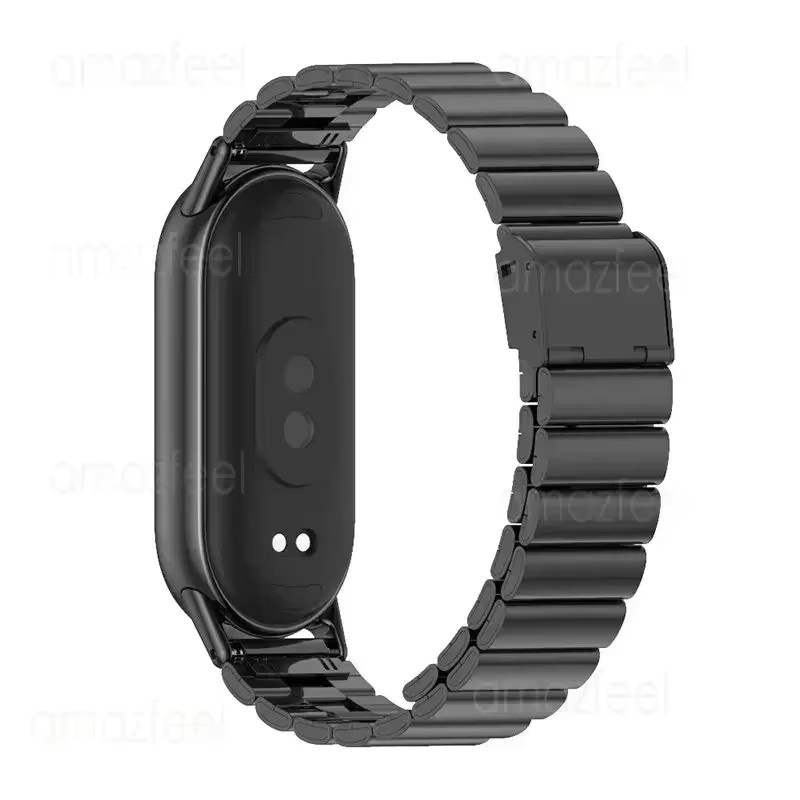 AMAZFEEL Uhrenarmband Edelstahl, Xiaomi Mi Band 10 9 8, Unisex - Bild 2