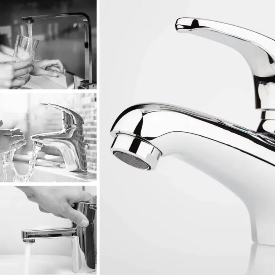 Wasserhahn Belüfter aus Messing mit 24mm Gewinde in Silber für Küche und Badezimmer - Bild 2