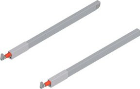 Blum Längsreling für TANDEMBOX intivo und antaro, Frontauszug, Nennlänge 450 mm, Weissaluminium - Bild 1