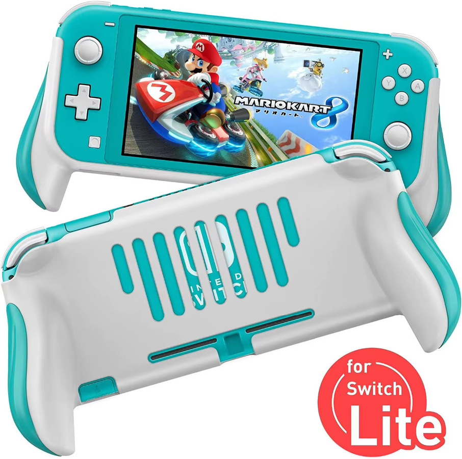 Schutzhülle mit Grip für Nintendo Switch Lite in Schwarz - Bild 1