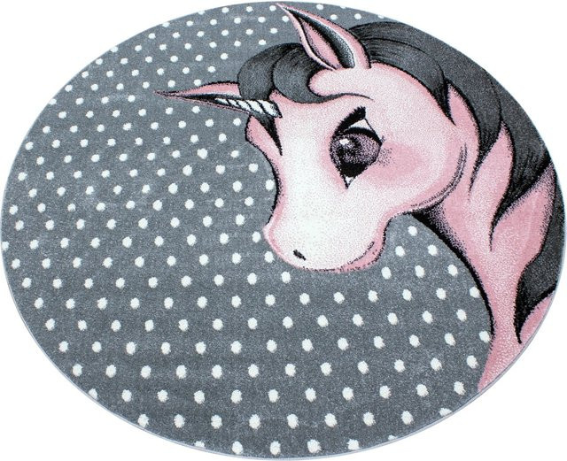 Ayyildiz Kinderteppich Kids Rund Pink Durchmesser: 160 cm - Bild 1