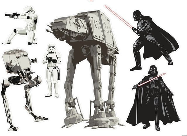 Komar Deko-Sticker Star Wars Doomed, Multicolor, Breite: 100 cm, Höhe: 70 cm - Bild 1