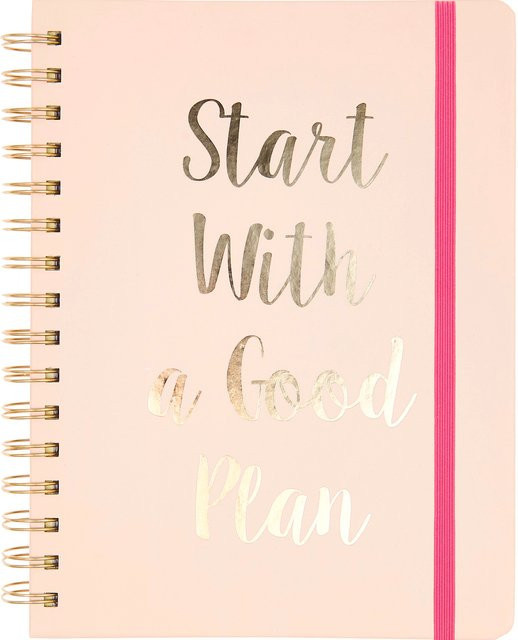 Rico Design Paper Poetry Bullet Diary mit Spiralbindung, 96 Blatt, 16,5 x 21,5 cm - Bild 1