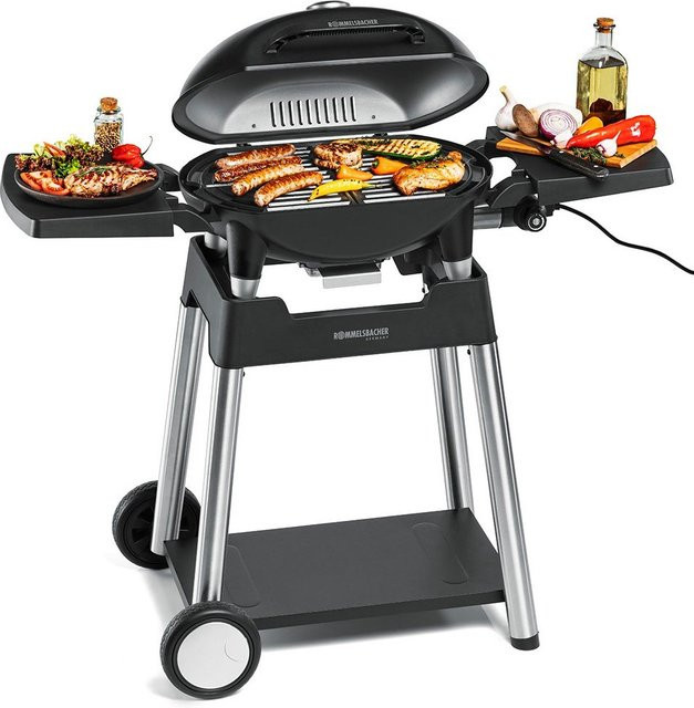 BBQ 4100/S Barbecue-Tischgrill mit Grillwagen in Schwarz - Bild 1