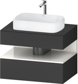 Duravit Waschtischunterschrank Qatego in Grau, B/T/H: 80 x 55 x 60 cm - Bild 1
