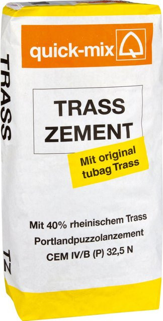 quick-mix Trasszement Cem II/B-LL 32,5 Weiß 25 kg - Bild 1