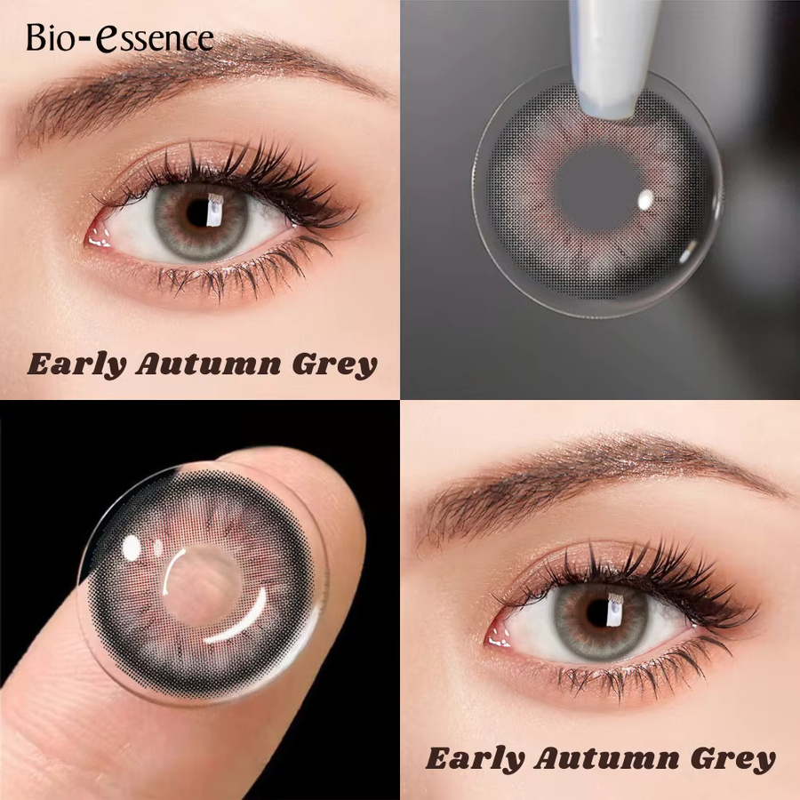 Bio-essence Grey Eyes Farbige Kontaktlinsen, Braun - Bild 3