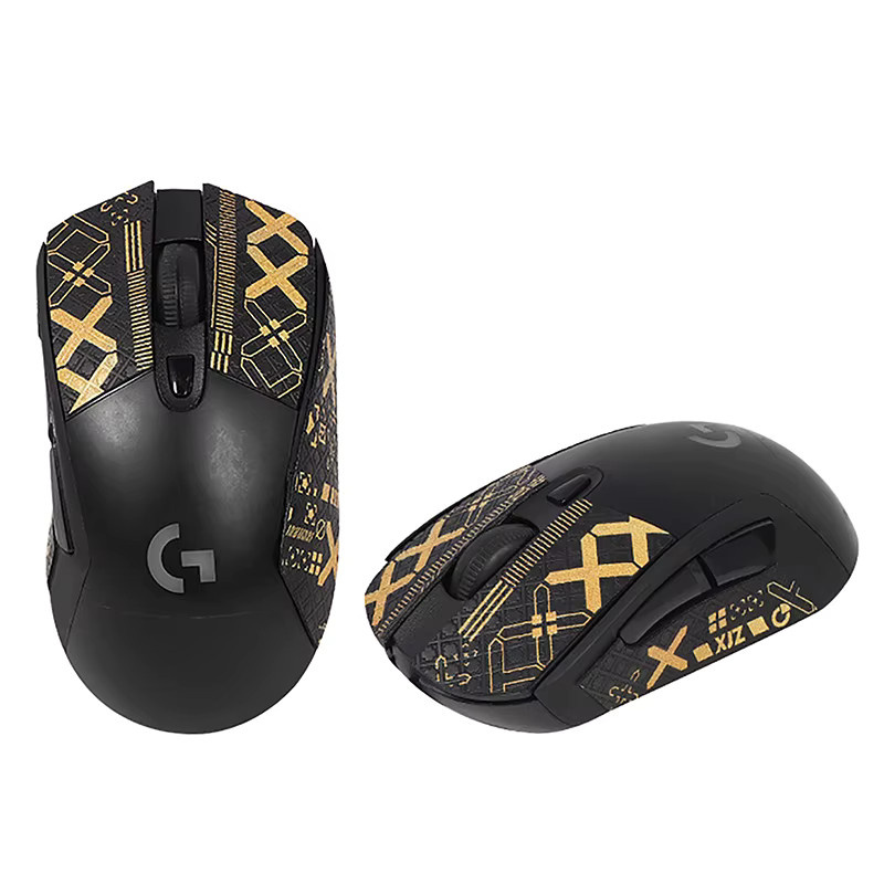 SAFENH Mausaufkleber in Eidechsenhaut-Optik für Logitech G403, G603 und G703, schwarz, rutschfest und schweißabsorbierend - Bild 2