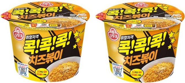 Ottogi Kok Kok Kok Cheesebokki Stirfry Big Cup 2 x 95 g - Bild 1