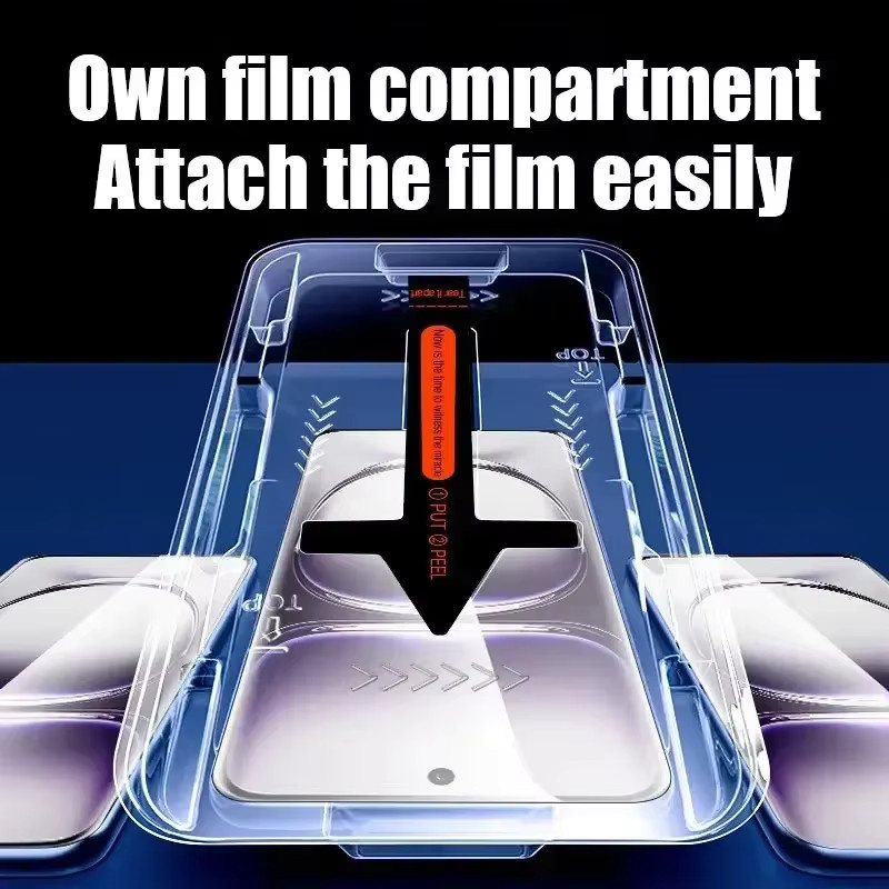 2er-Pack Panzerglas Displayschutz für Oppo Reno 12 11 10 Pro und Find X8 Pro X7 X6 X5 X3 X2 in Transparent - Bild 4