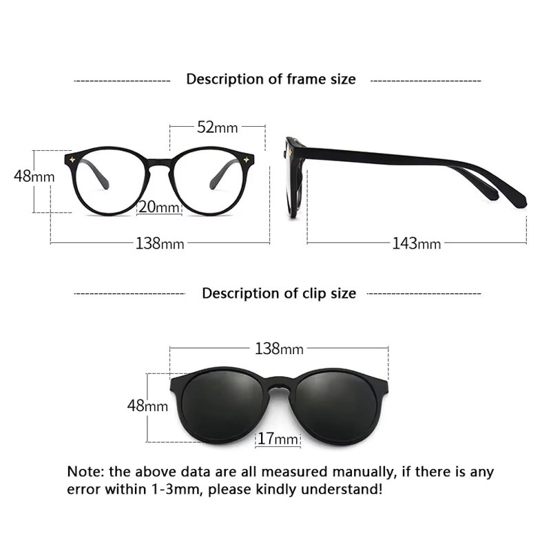 NINJONA Sonnenbrille, rund, Vollrand, Kunststoff, blau, schwarz - Bild 2