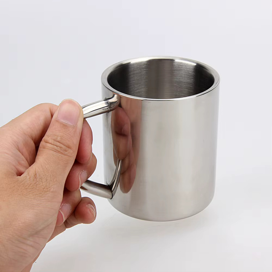 VAKIND Doppelwandiger Edelstahlbecher, Silber, 220 ml - Bild 3