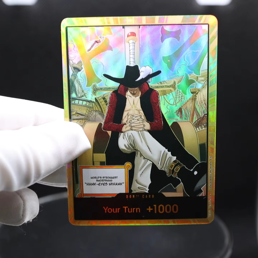 Bandai One Piece TCG Englische DON-Karte Golden Dracule Mihawk, 10-teiliges Set - Bild 5