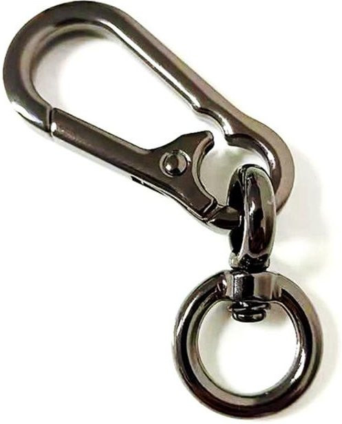 Weixeny Schlüsselanhänger, Kürbisschnalle, Kletterhaken, Karabinerform, schwarz, Unisex - Bild 1