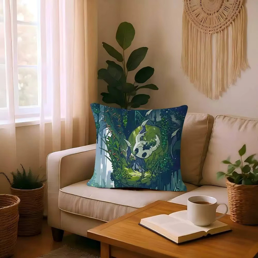 Hollow Knight Kissenbezug aus Polyester mit Grafikdesign, Mehrfarbig, B/H: 50 x 30 cm - Bild 5