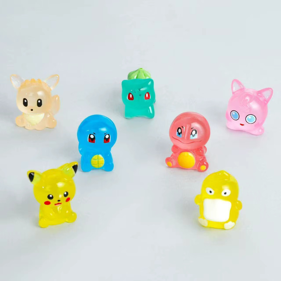 Bandai Pokémon Pikachu Anime-Figuren-Set, 7-teiliges Set, leuchtend - Bild 2