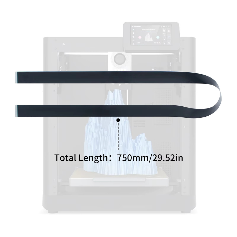 Toaiot Touchscreen-Kabel für Adventuer 5M/5M Pro, FPC-Verbindungskabel für LCD-Display und Datenübertragung, Schwarz - Bild 2