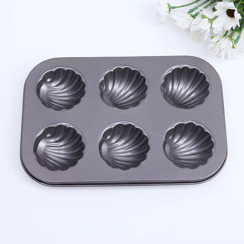 Aihogard Edelstahl Muffin Form und Brotbackform für französisches Brot in Grau - Bild 3