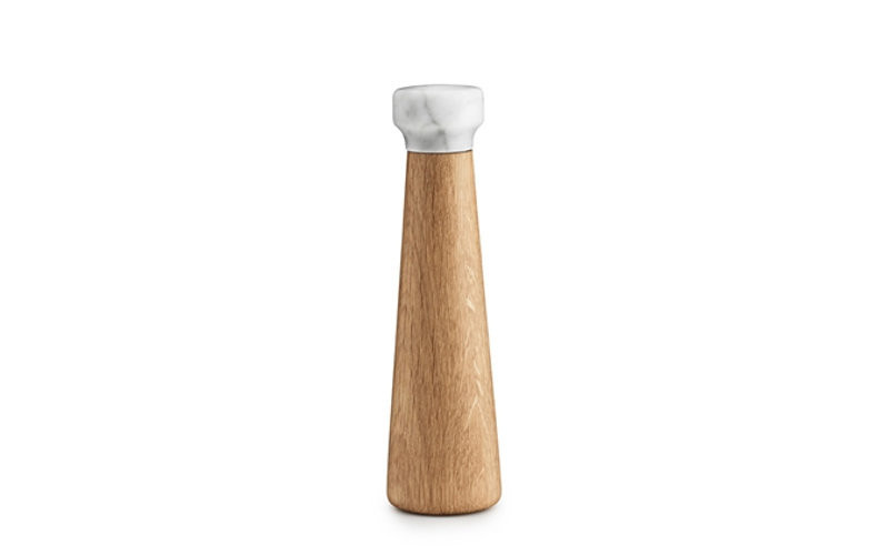 Normann Copenhagen Craft Mühle aus Keramik und Holz in Weiß und Braun - Bild 2