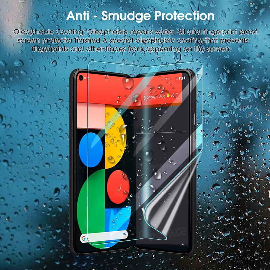 3 in 1 Hydrogel Displayschutzfolie für Google Pixel 9 Pro Fold 5G, transparent, matt und klar, Set für Vorder- und Rückseite, Anti-Fingerabdruck-Schutz - Bild 3