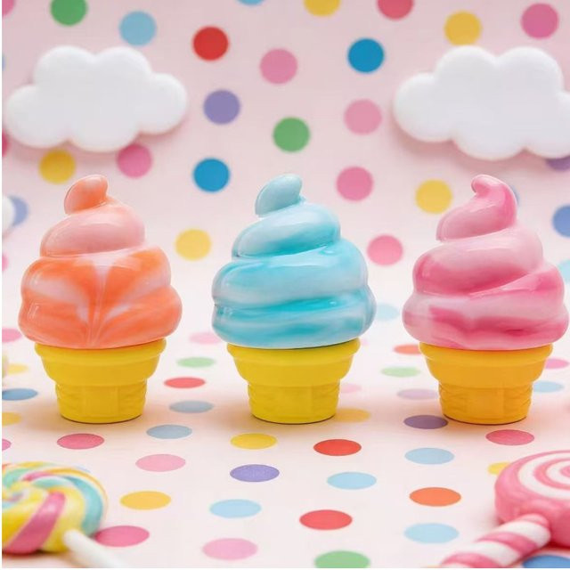 Nee-Doh Nice Cream Cone buntes sensorisches Stressabbau-Spielzeug zur Angstlinderung und Konzentration für Erwachsene und Kinder - Bild 1